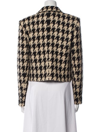 L'Agence Houndstooth Print Blazer
