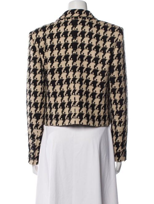 L'Agence Houndstooth Print Blazer
