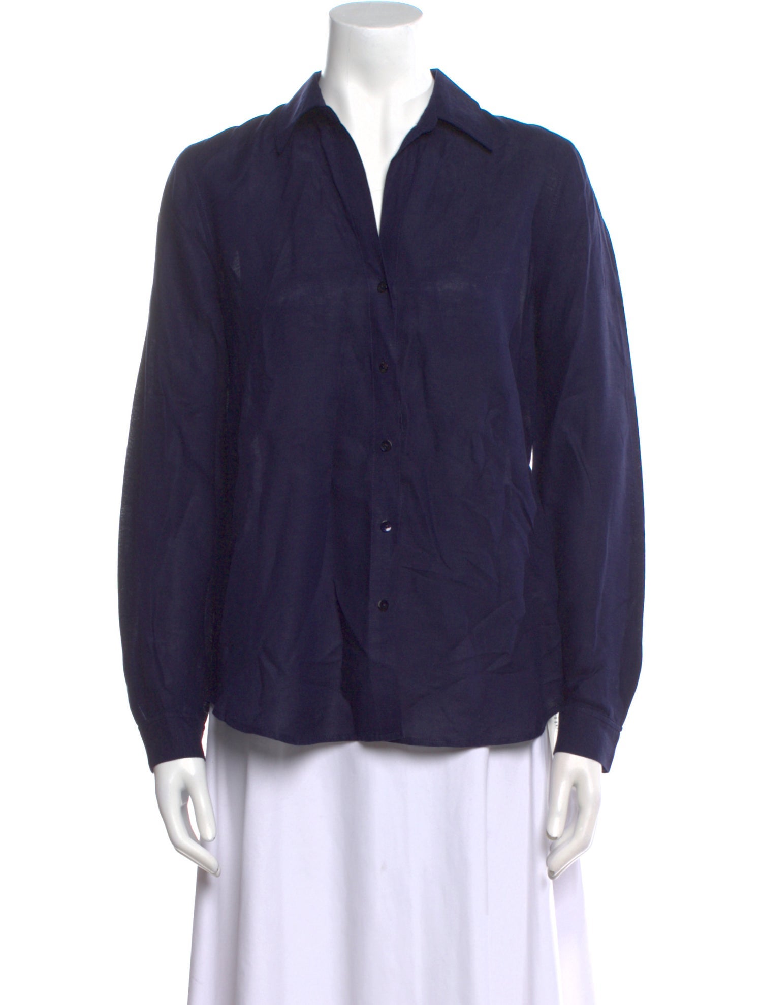 L'Agence Long Sleeve Button-Up Top