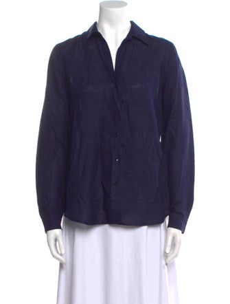 L'Agence Long Sleeve Button-Up Top