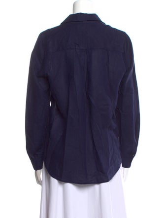 L'Agence Long Sleeve Button-Up Top