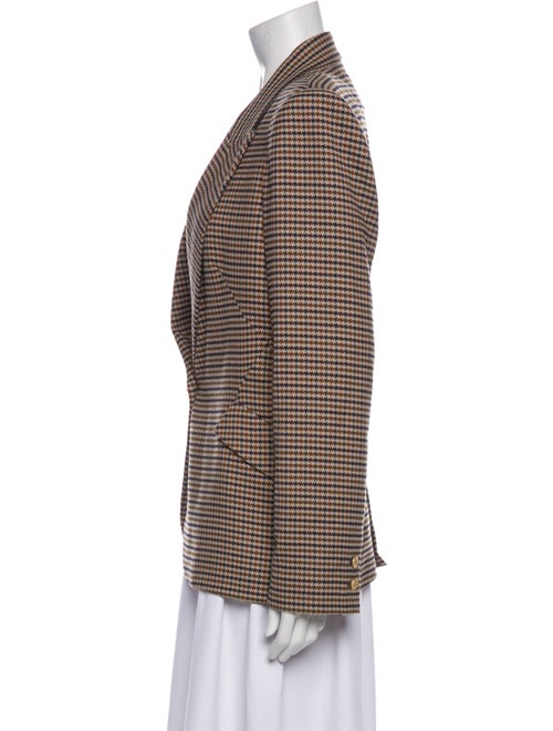 L'Agence Houndstooth Print Blazer