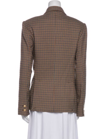 L'Agence Houndstooth Print Blazer