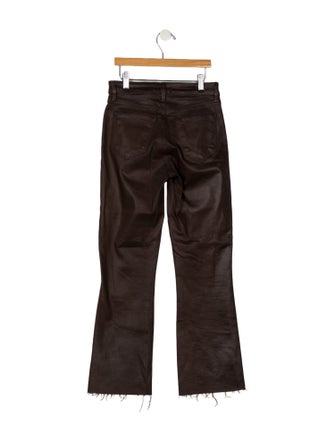 L'Agence Mid-Rise Straight Leg Jeans