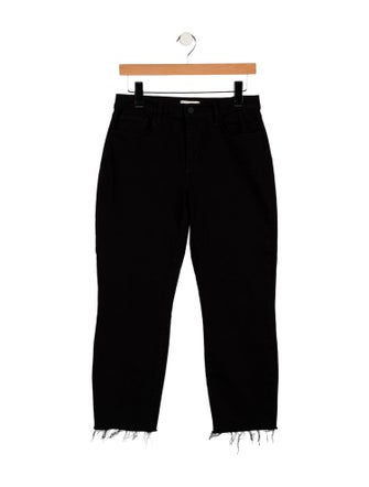 L'Agence Mid-Rise Straight Leg Jeans