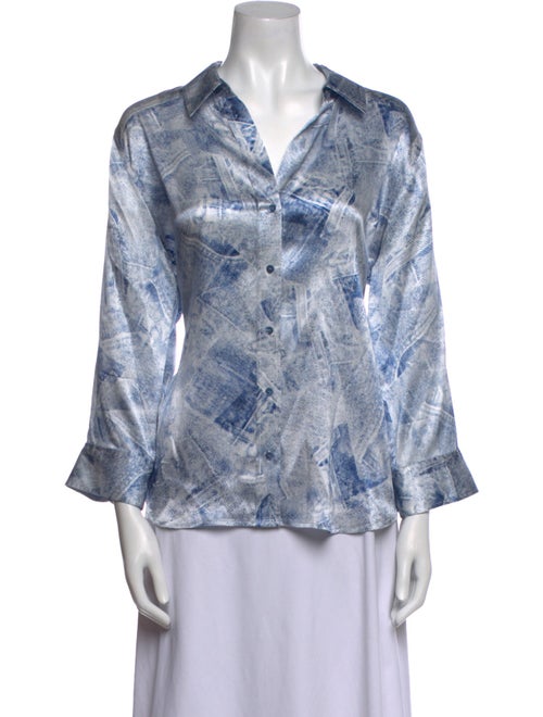 L'Agence Silk Printed Blouse