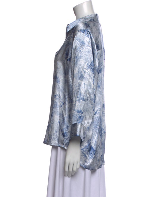 L'Agence Silk Printed Blouse