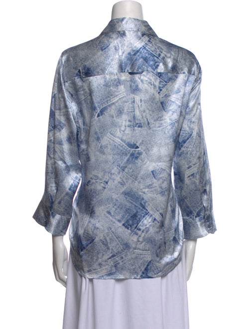 L'Agence Silk Printed Blouse