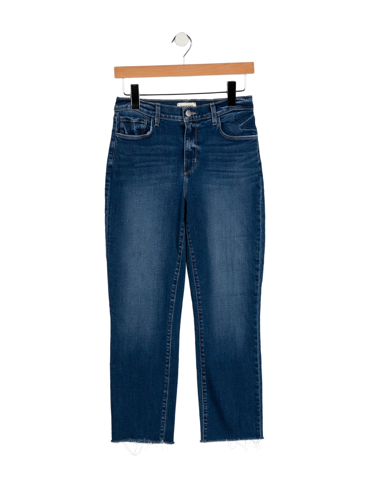 L'Agence Mid-Rise Straight Leg Jeans