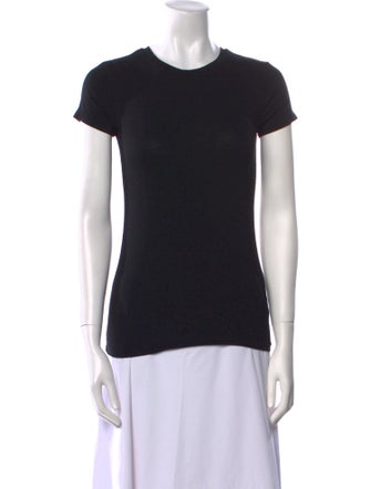 L'Agence Crew Neck Short Sleeve T-Shirt