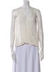 L'Agence Silk V-Neck Blouse
