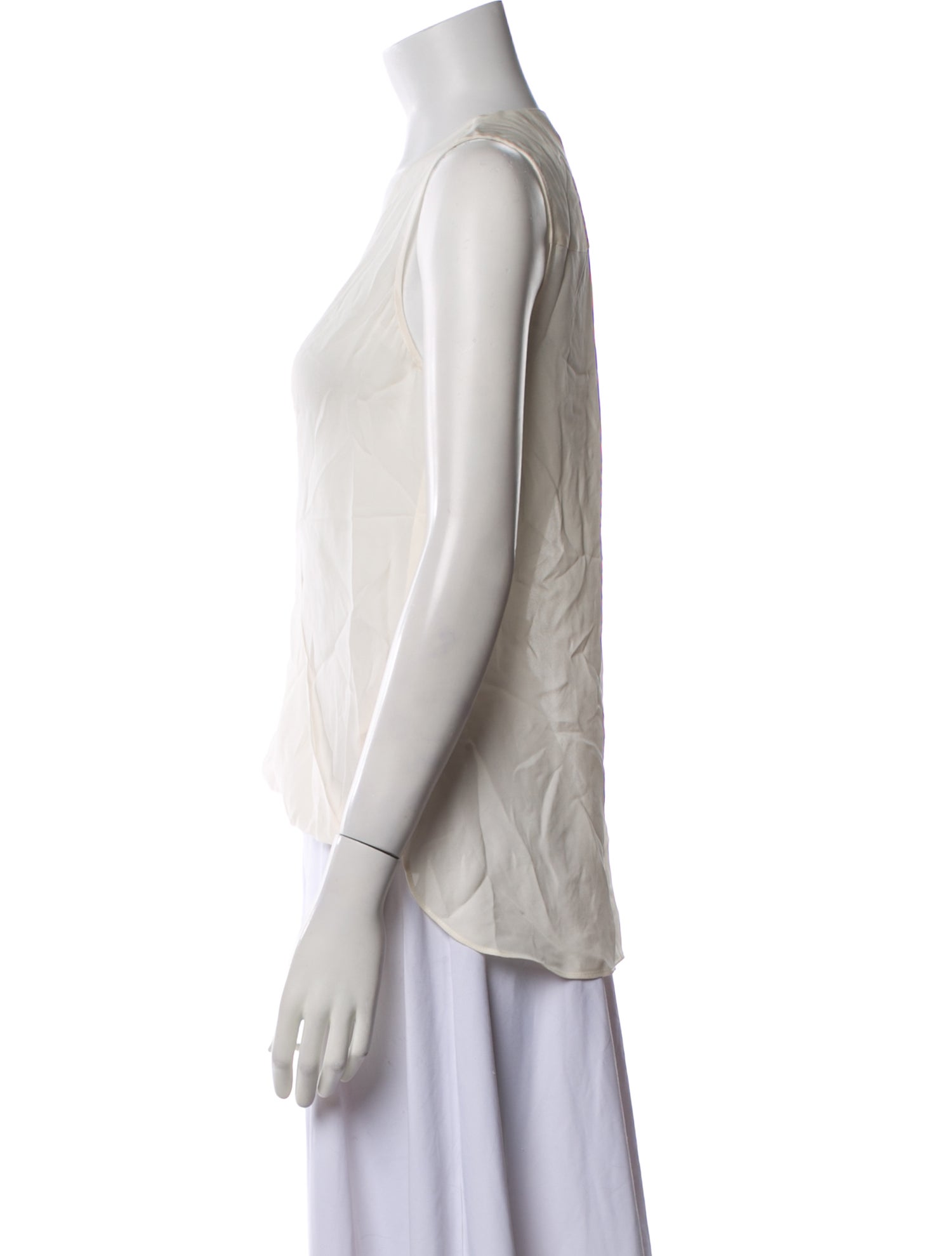 L'Agence Silk V-Neck Blouse