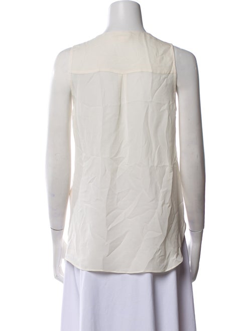 L'Agence Silk V-Neck Blouse
