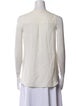 L'Agence Silk V-Neck Blouse
