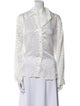 L'Agence Printed Long Sleeve Button-Up Top