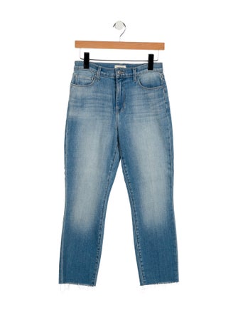 L'Agence Mid-Rise Straight Leg Jeans