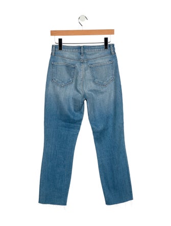 L'Agence Mid-Rise Straight Leg Jeans