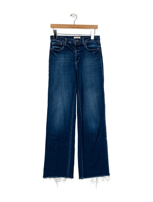 L'Agence Mid-Rise Wide Leg Jeans