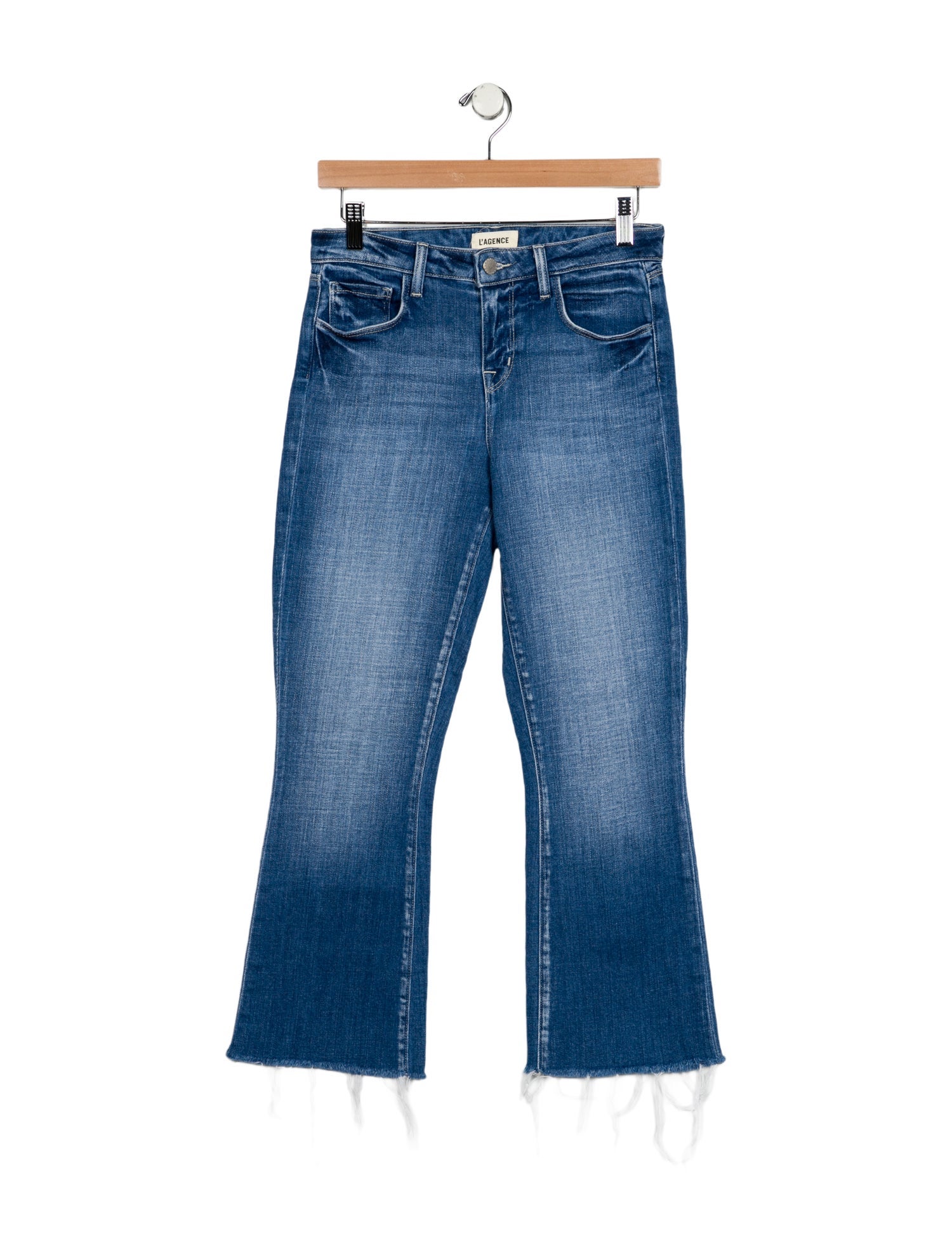 L'Agence Mid-Rise Straight Leg Jeans