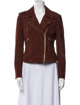 L'Agence Leather Biker Jacket