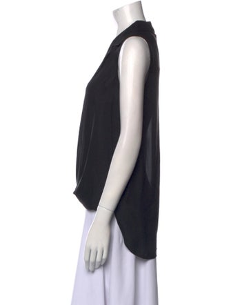 L'Agence Silk V-Neck Blouse