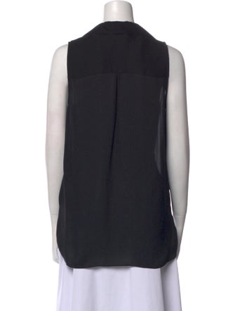 L'Agence Silk V-Neck Blouse