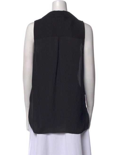 L'Agence Silk V-Neck Blouse