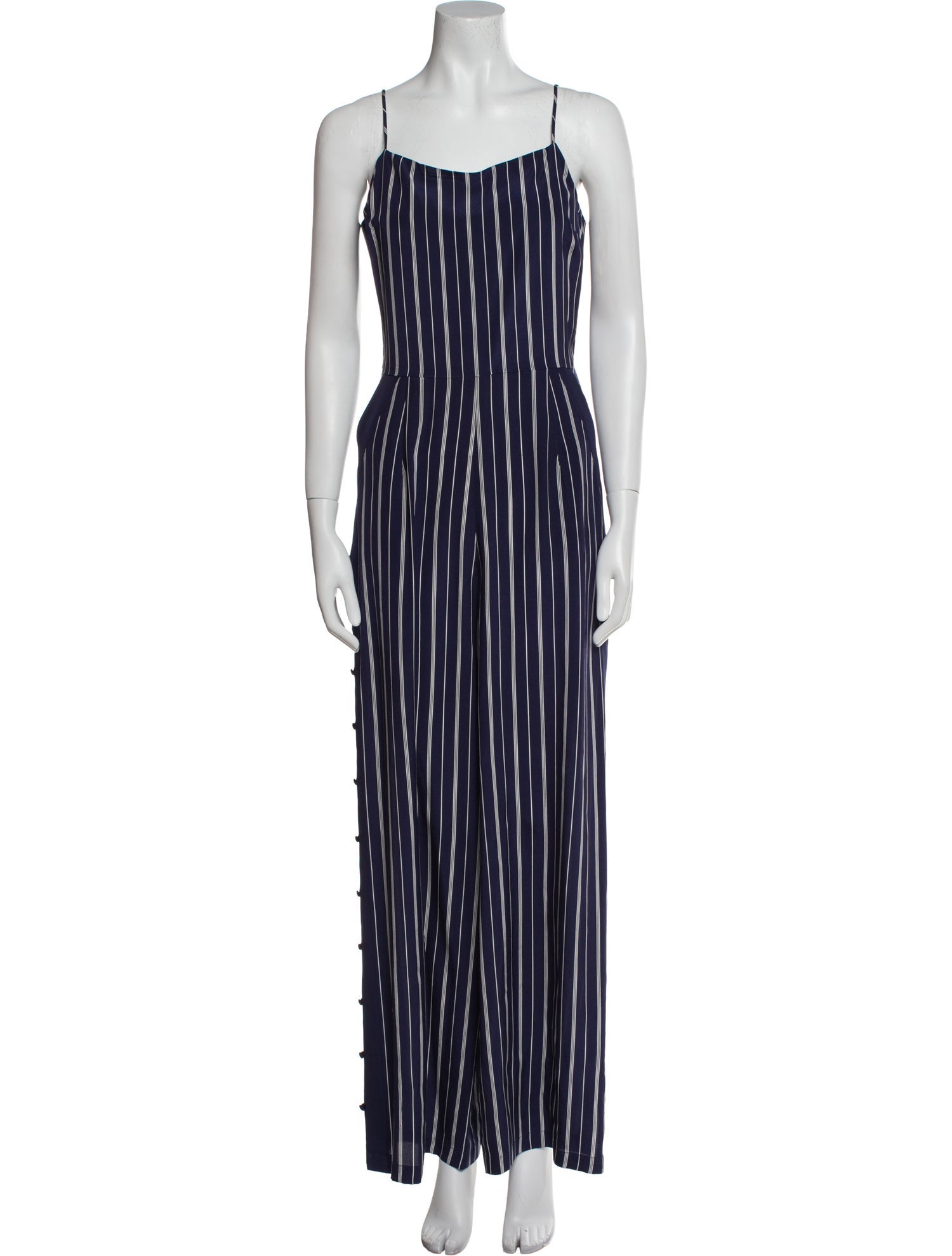 L'Agence Silk Striped Jumpsuit w/ Tags