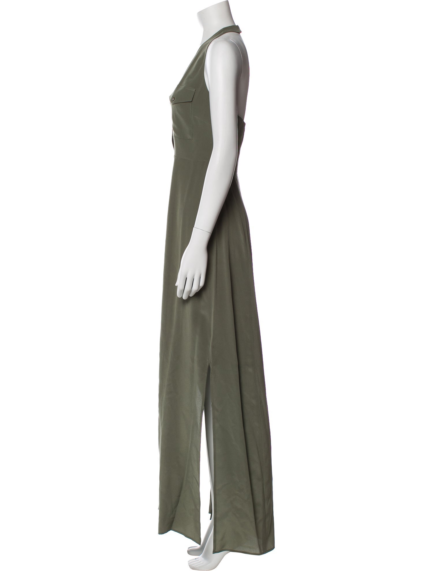 L'Agence Silk Long Dress