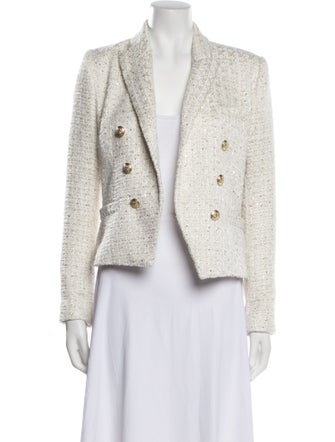 L'Agence Tweed Pattern Blazer