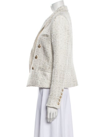 L'Agence Tweed Pattern Blazer