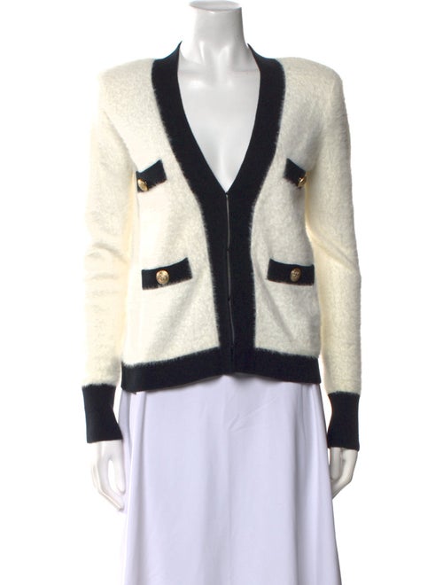 L'Agence Nylon Colorblock Pattern Sweater