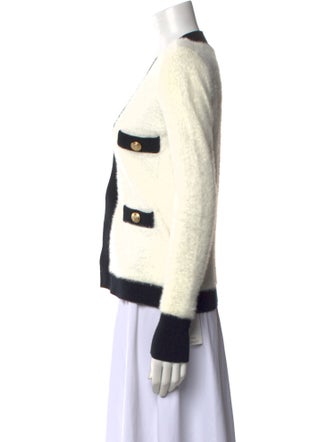 L'Agence Nylon Colorblock Pattern Sweater