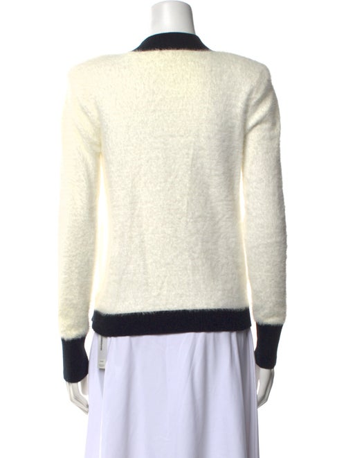 L'Agence Nylon Colorblock Pattern Sweater