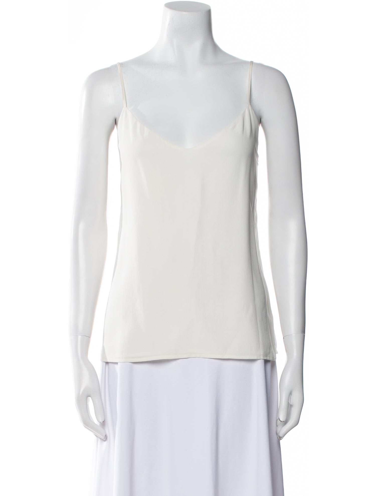 L'Agence Silk Scoop Neck Top