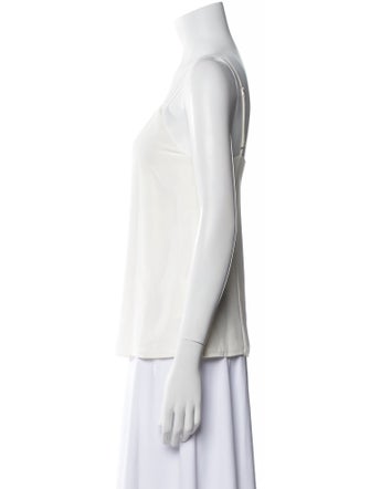 L'Agence Silk Scoop Neck Top