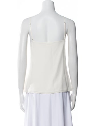 L'Agence Silk Scoop Neck Top