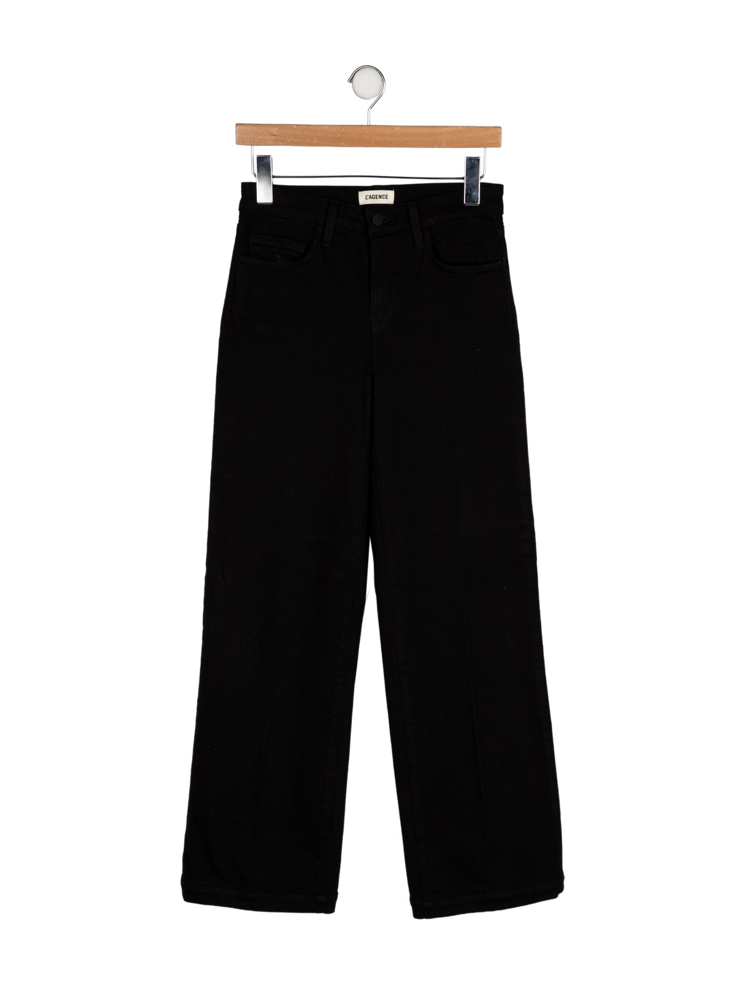 L'Agence Mid-Rise Wide Leg Jeans