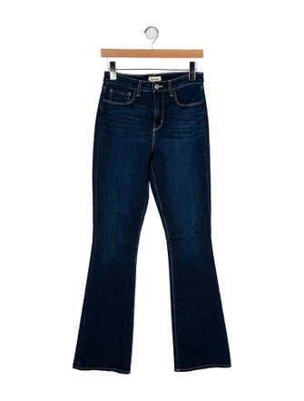 L'Agence Mid-Rise Straight Leg Jeans