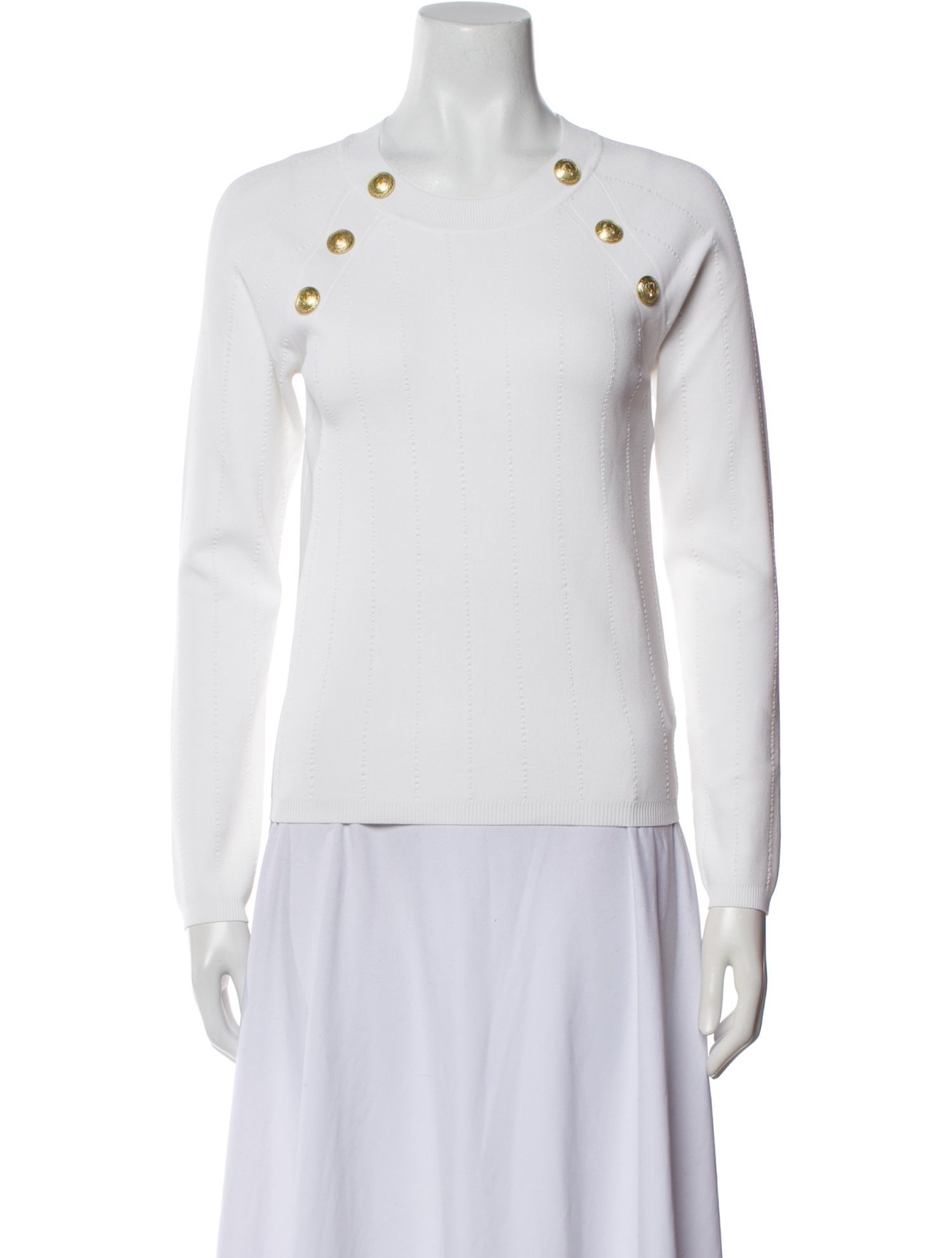 L'Agence Crew Neck Long Sleeve Top w/ Tags