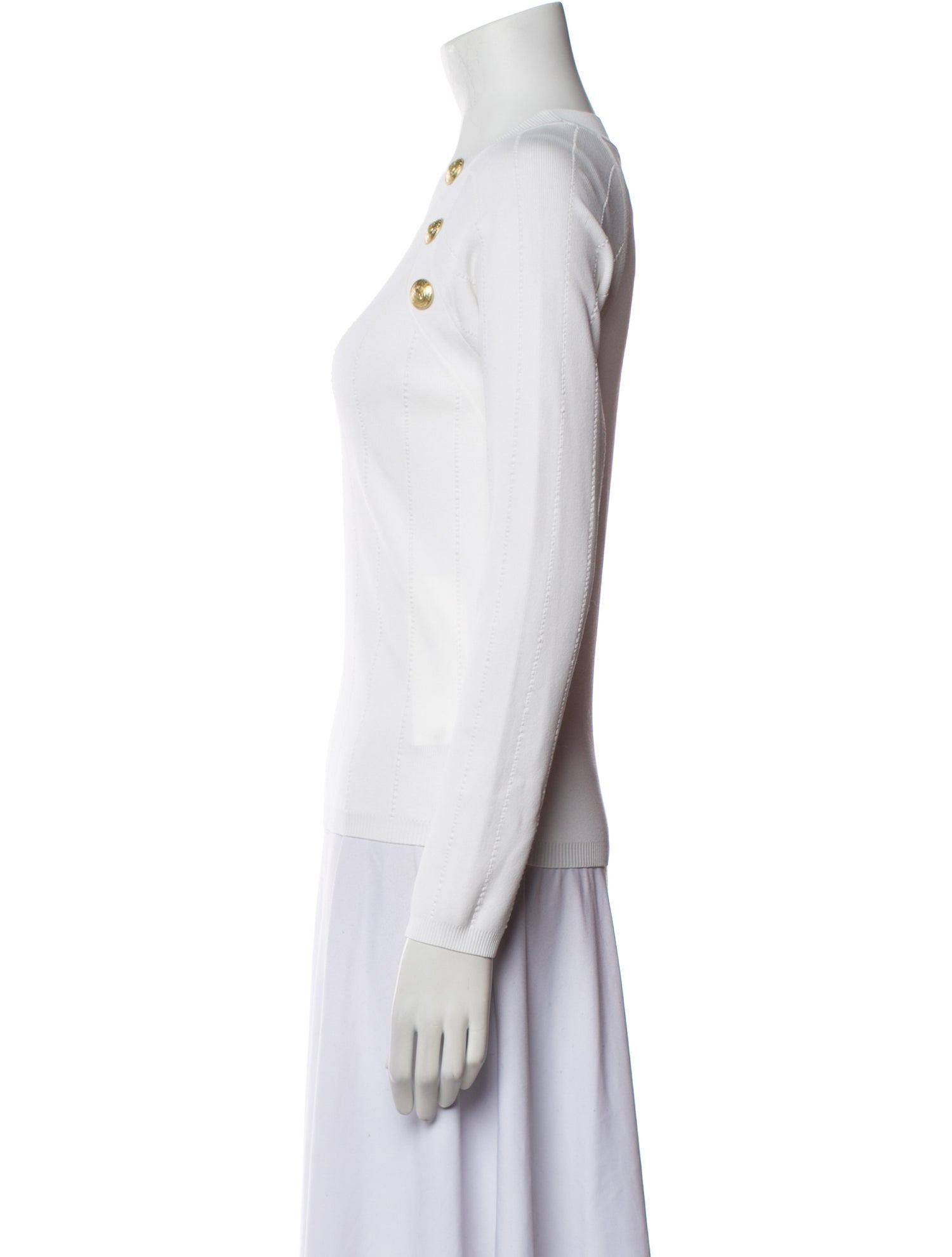 L'Agence Crew Neck Long Sleeve Top w/ Tags