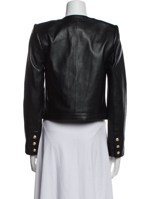 L'Agence Leather Biker Jacket