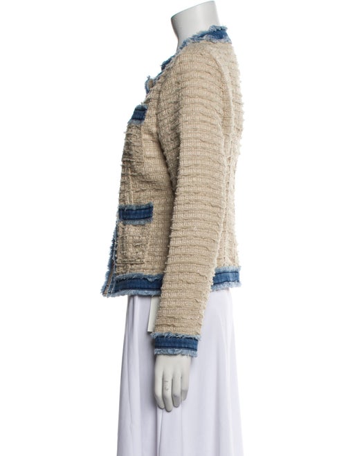 L'Agence Tweed Pattern Evening Jacket