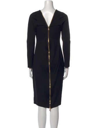 L'Agence Crew Neck Knee-Length Dress