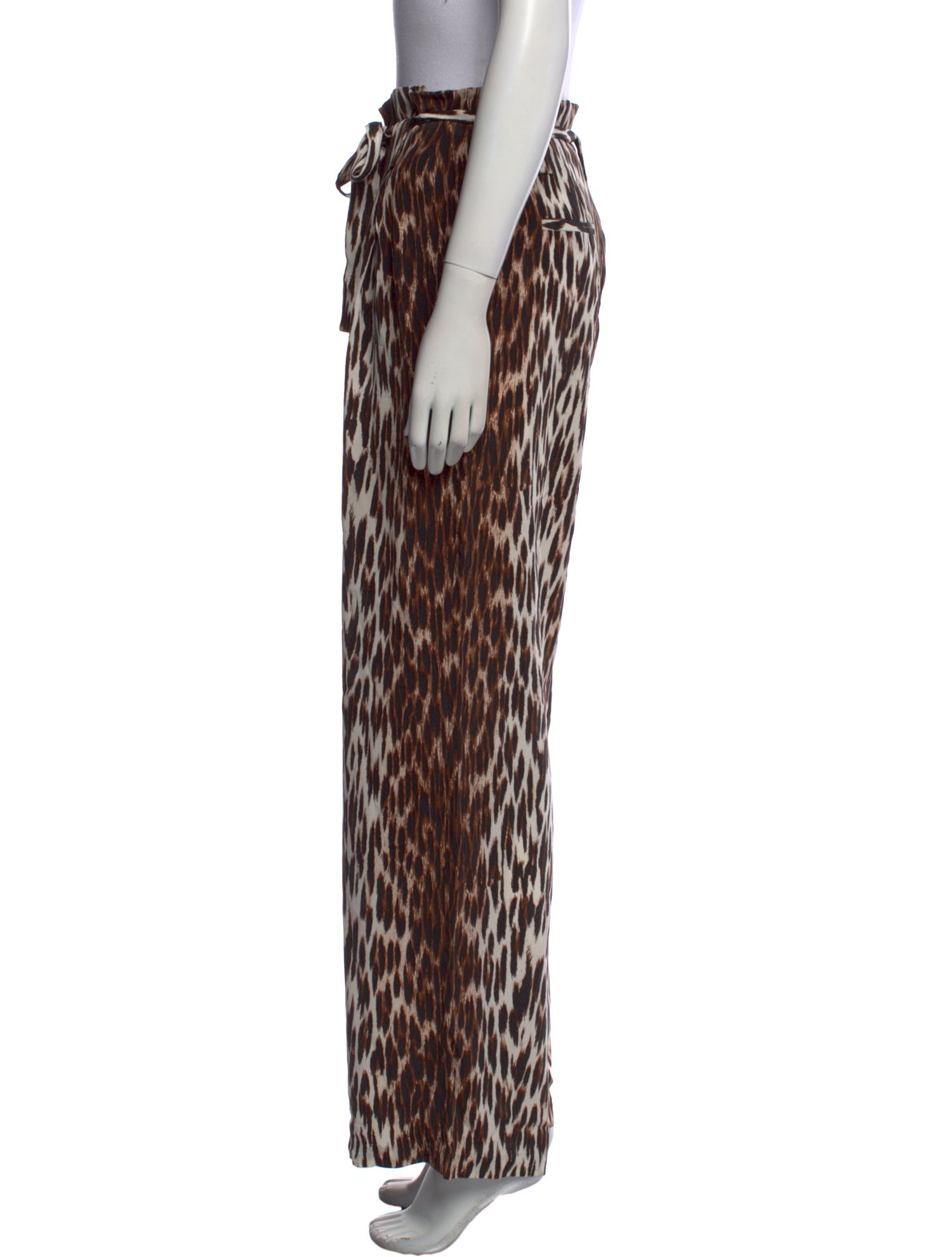 L'Agence Silk Wide Leg Pants