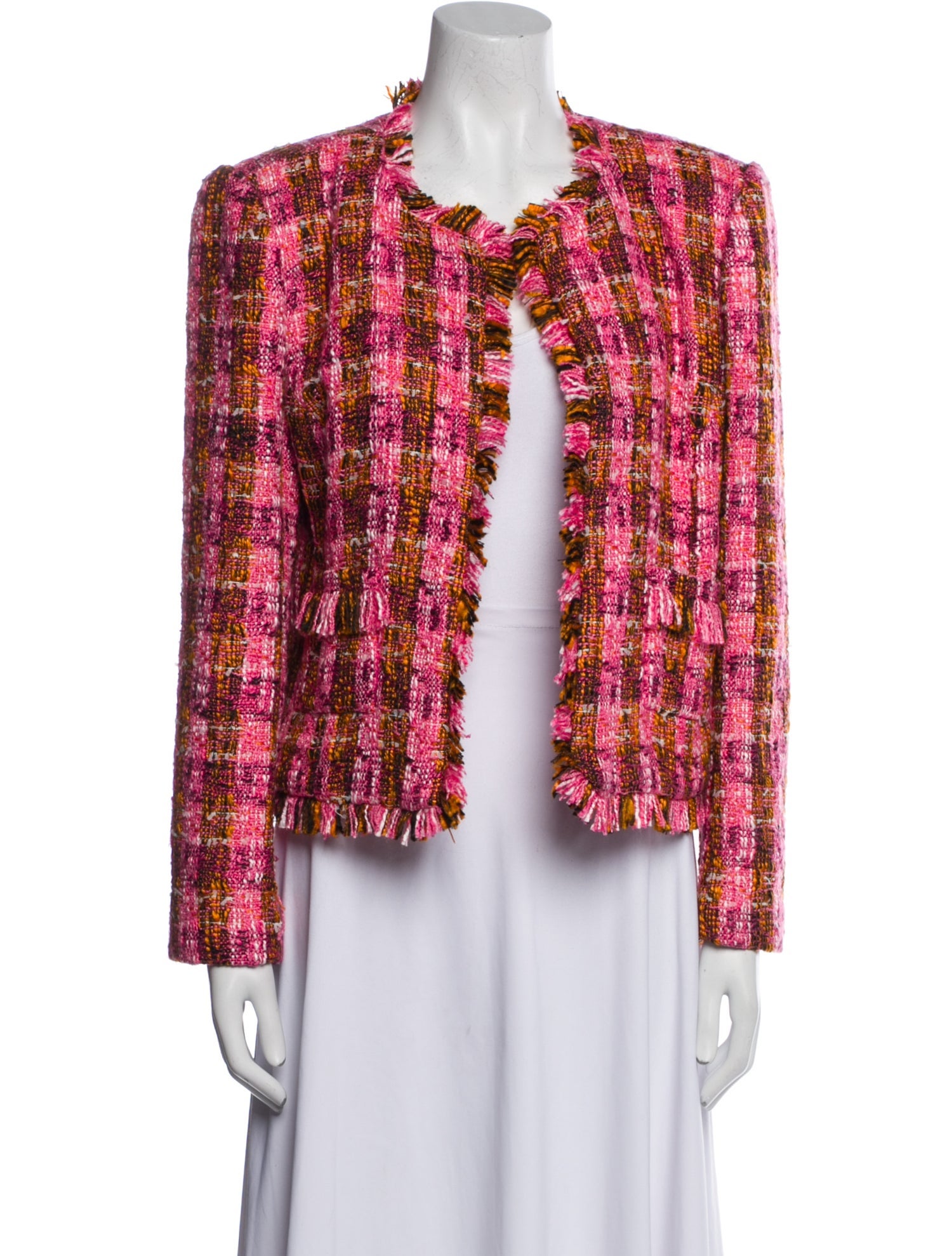 L'Agence Plaid Print Evening Jacket w/ Tags