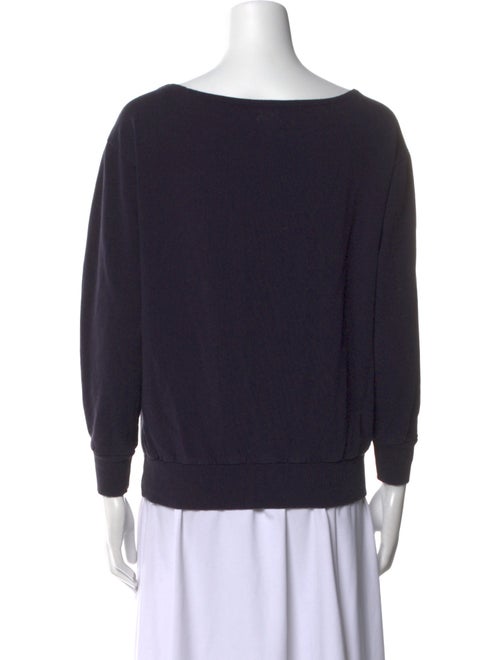 L'Agence Scoop Neck Long Sleeve Sweatshirt