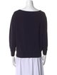 L'Agence Scoop Neck Long Sleeve Sweatshirt