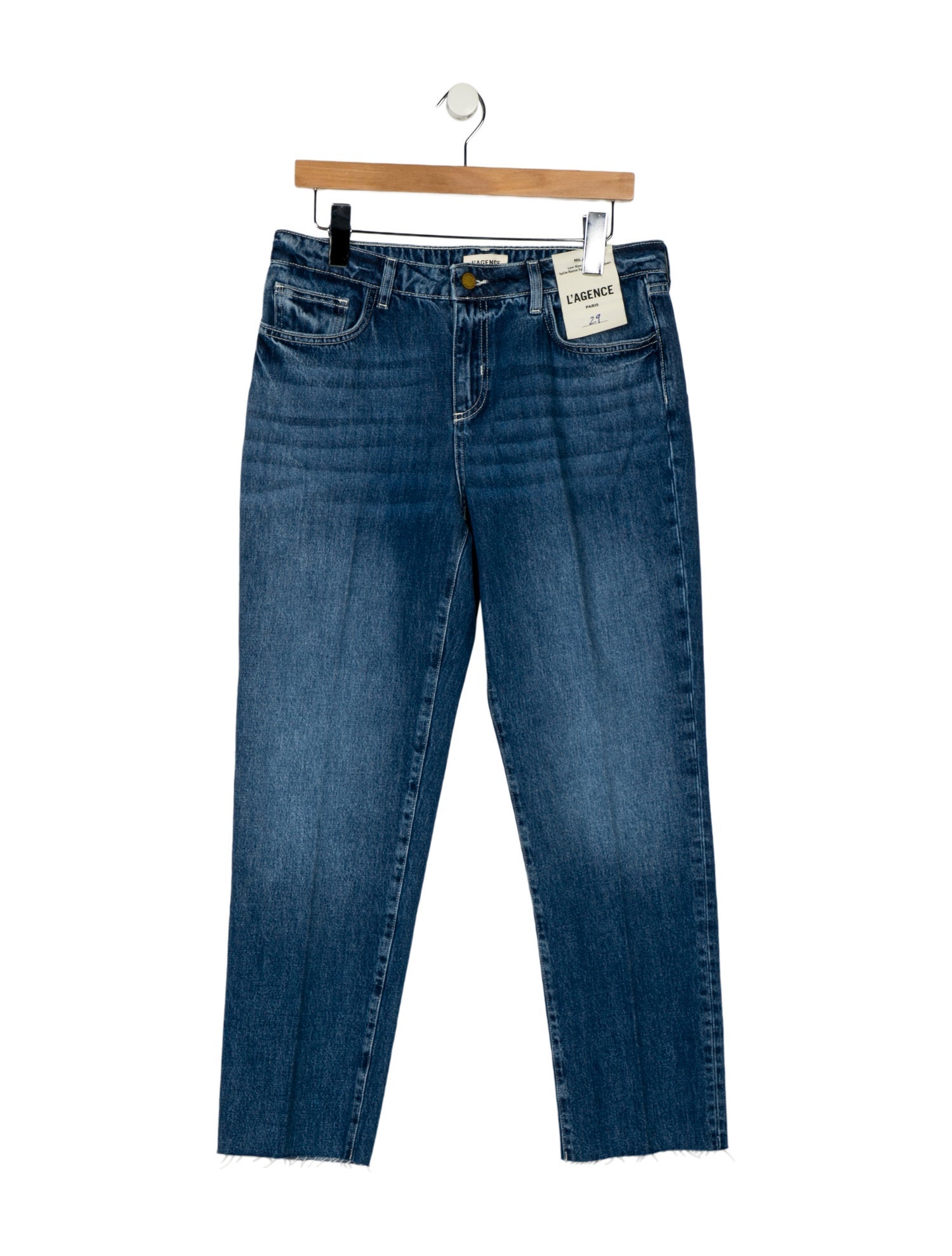 L'Agence Mid-Rise Straight Leg Jeans w/ Tags