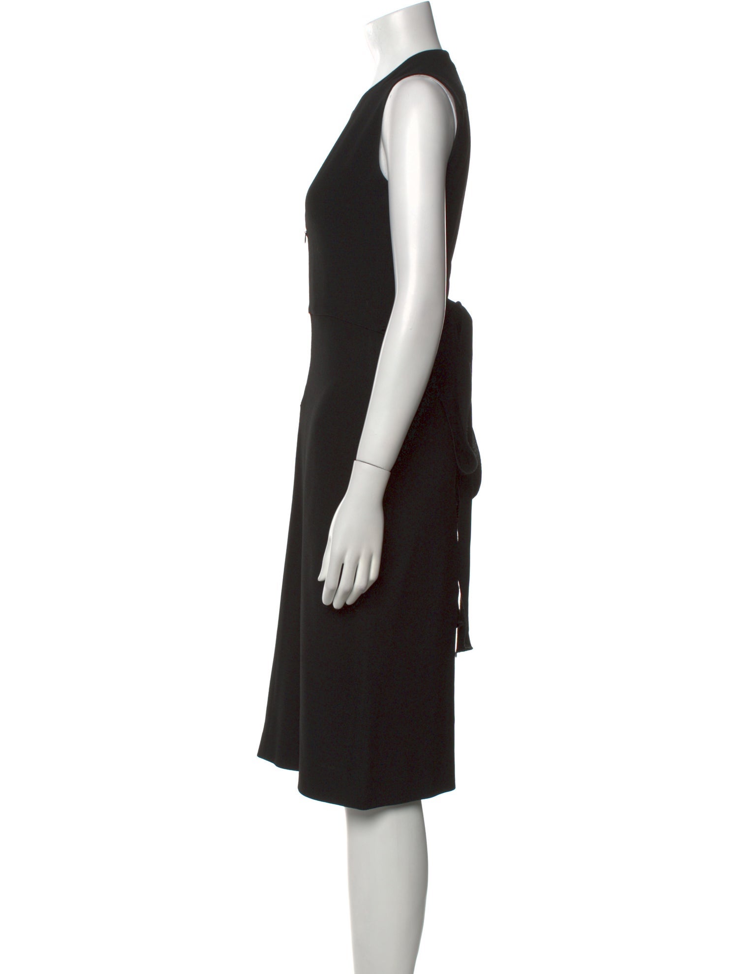 L'Agence Crew Neck Midi Length Dress